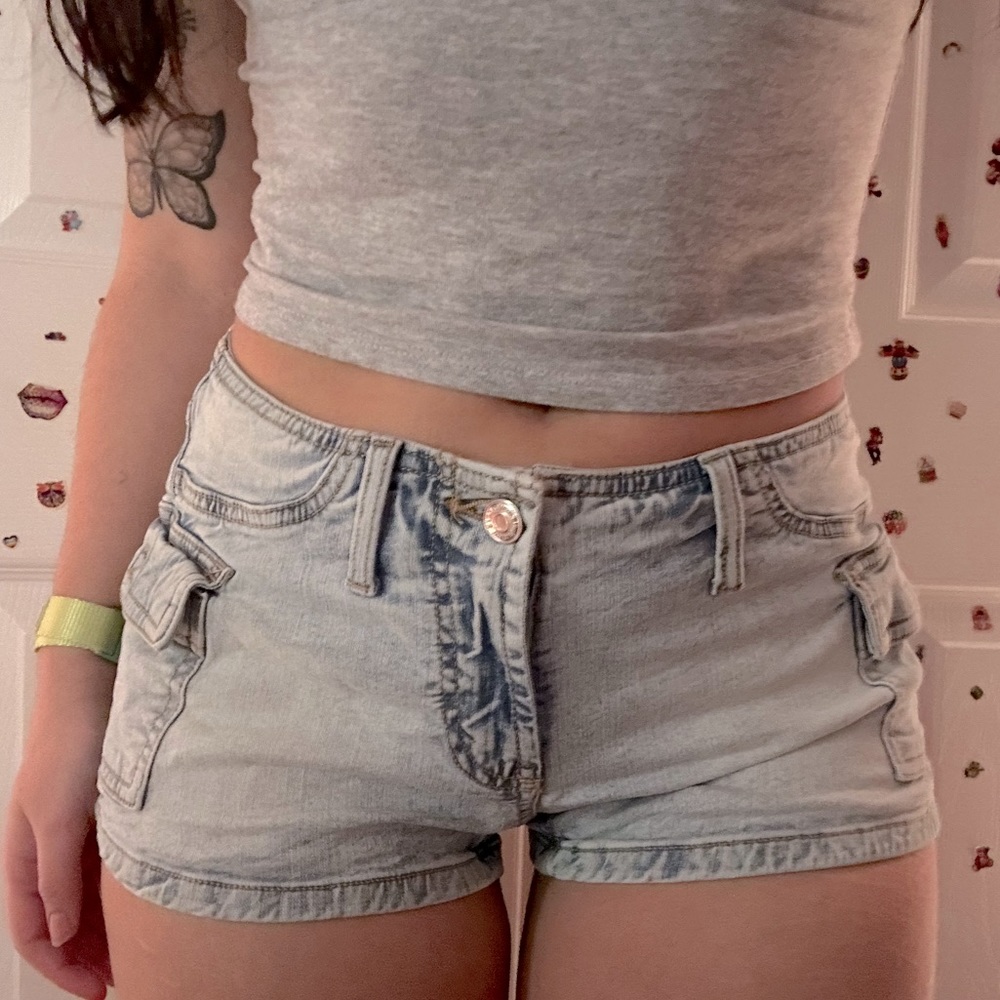 Low Rise Waist Utility Cargo Shorts